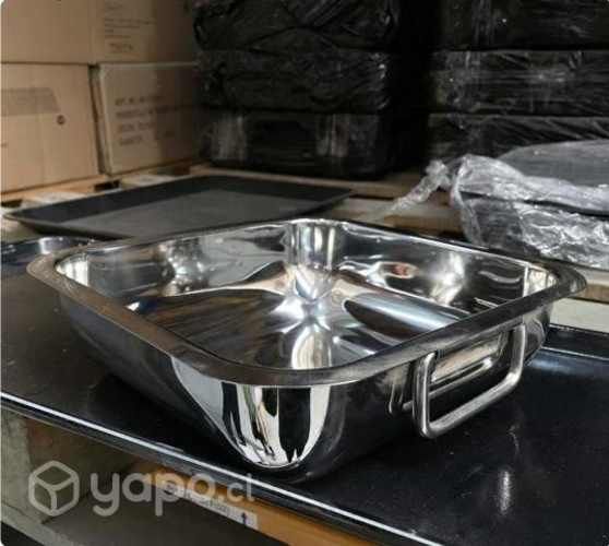 Recipiente Rectangular Acero Inox. 58 oz