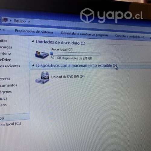 Notebook dell con cargador