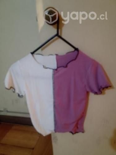 Poleras bi color standar nuevas