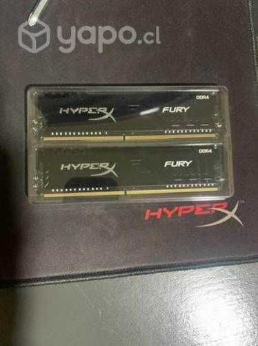 2 ram hyperx de 4gb 2666mhz