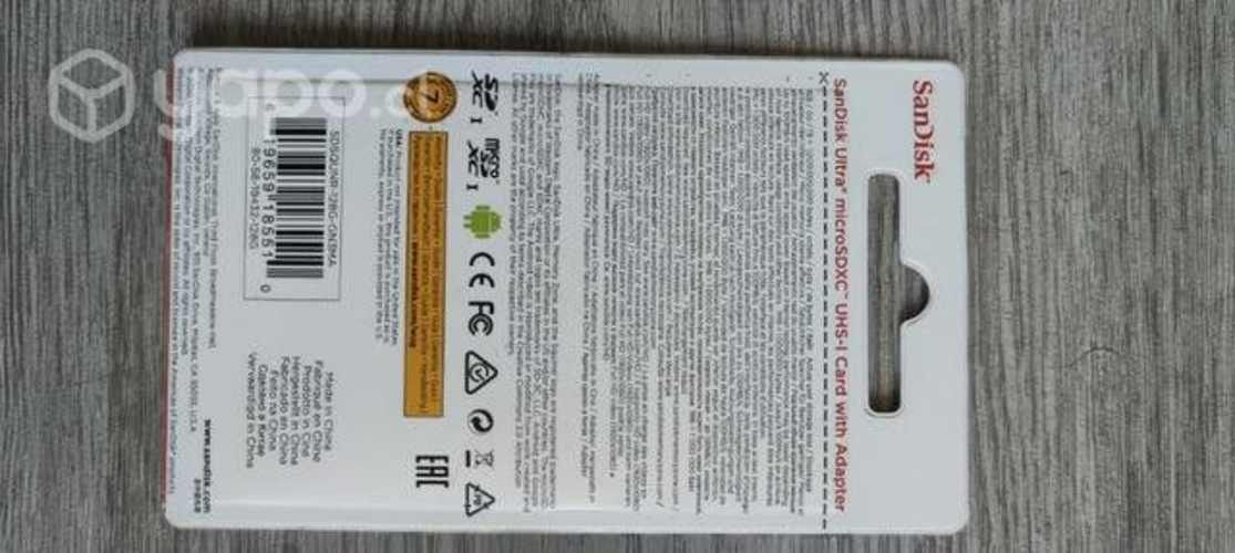 Memoria SD sandisk 128 gb