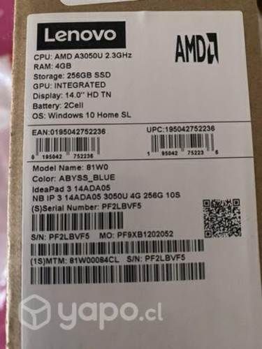 Notebook lenovo nuevo