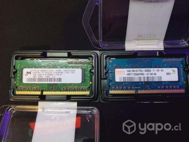 Memorias DDR3 SO-DIMM 1gb