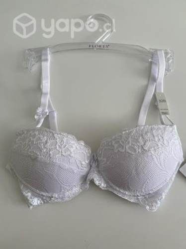 Sostén 32b Flores doble push up