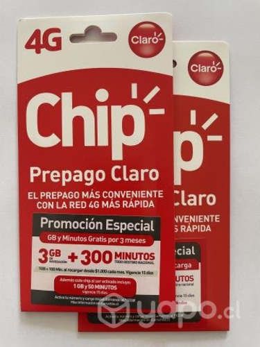 Chip claro 3gb prepago por mayor