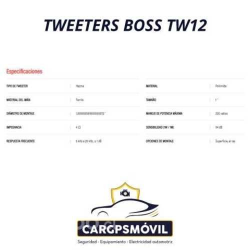 Tweeters boss tw12