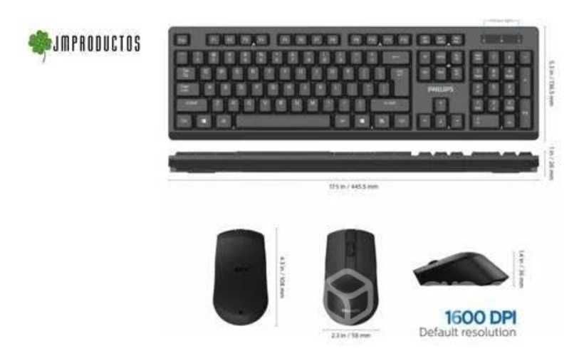 Kit Teclado Y Mouse Inalambrico Phillips C354