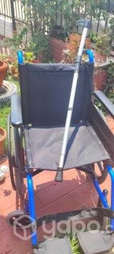Silla de Ruedas Nueva + Bastón de Aluminio