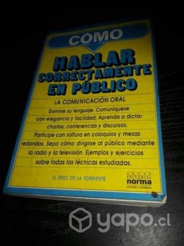 Libro Cómo hablar correctamente en público