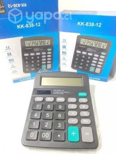 Pack 10 calculadoras Kk838-12 numeros grandes