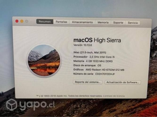 IMac mid 2011 en perfecto estado