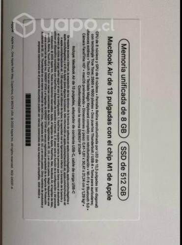 Macbook air m1 512gb