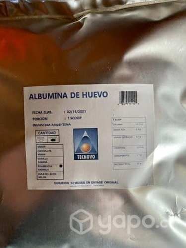 Albumina de huevo 1 kilo