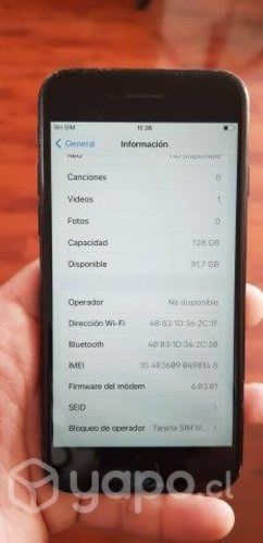 Iphone 7 de 128gb negro