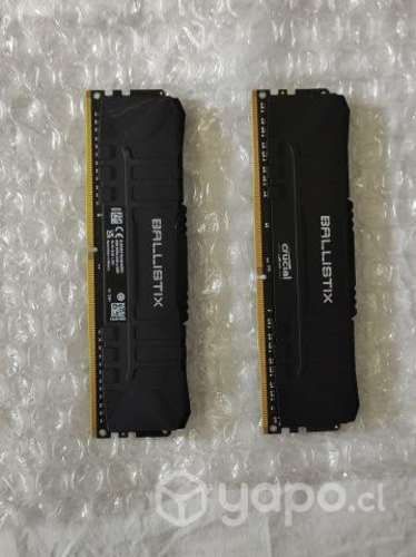Memorias Ram Crucial Ballistix 8GB