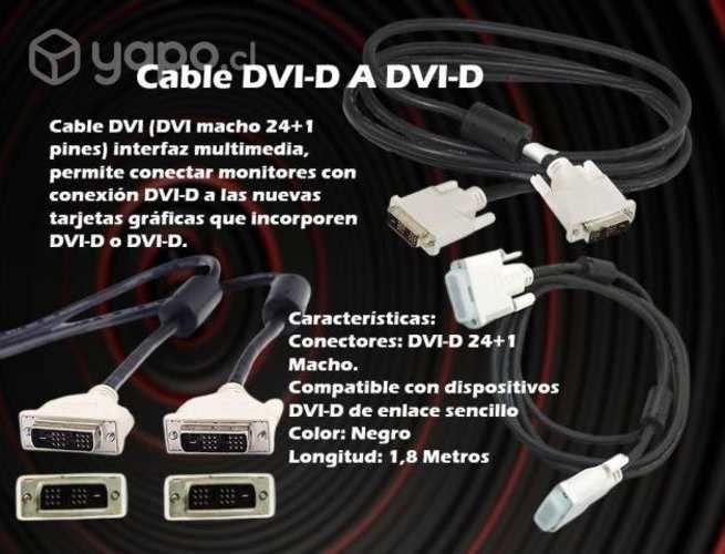 Cable Dvi-d 1,8 Mts Conector