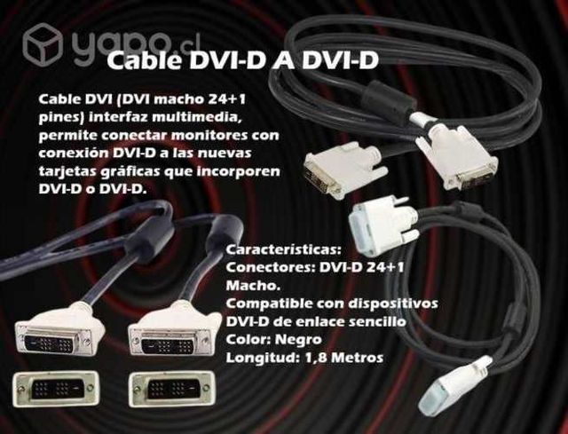 Cable Dvi-d 1,8 Mts Conector