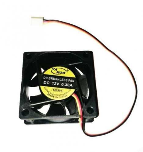 Ventilador 60x60x25mm, 12v, 0.30a, Conector 3 Pin