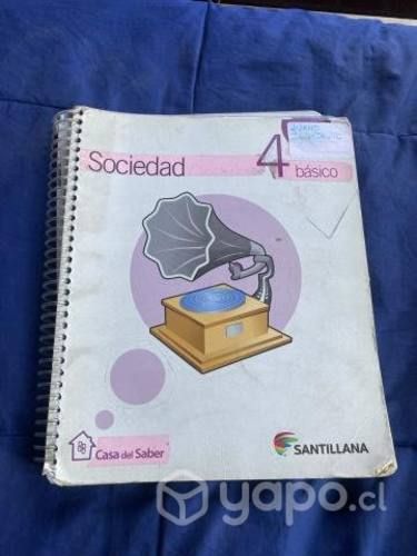 Libro Sociedad 4° básico Santillana