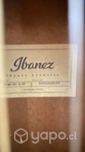 Guitarra acústica cuerda metálica Ibanez