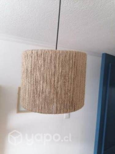 Lamparas colgantes de yute