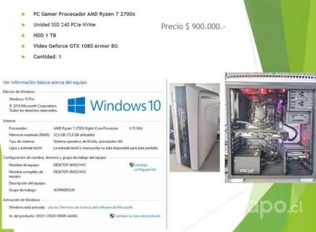 Pc gamer amd ryzen 7 2700x