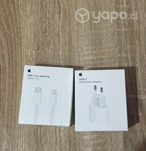 Cargador iPhone carga rápida mas cable