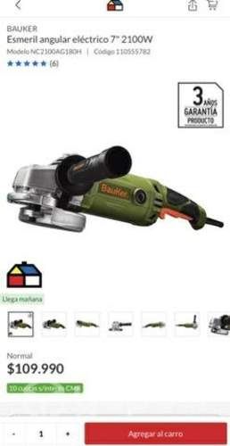 Esmeril angular eléctrico 7 2100W