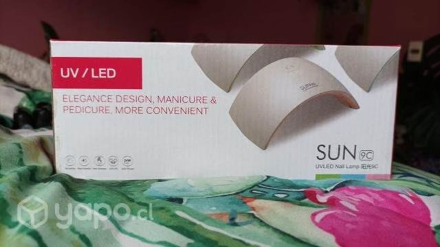 Lámpara UV/LED para uñas + top coat + base coat