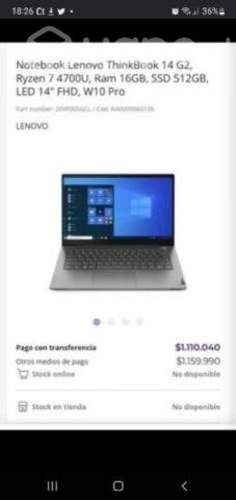 Notebook Lenovo ThinkBook