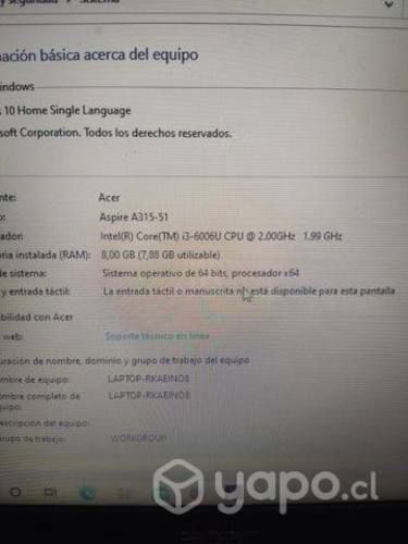 Notebook Acer Aspire 3