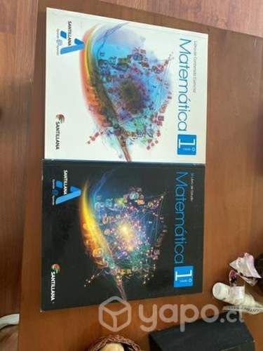 Matematica 1* medio SANTILLANA (2 libros )