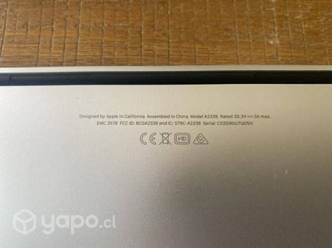MacBook Pro M1 13 SSD 512gb RAM 8gb- sin uso