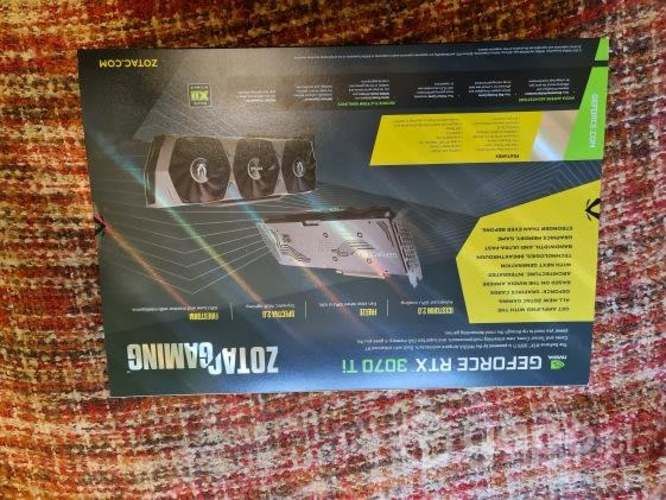 Tarjeta de Video NUEVA ZOTAC RTX 3070 Ti Trinity