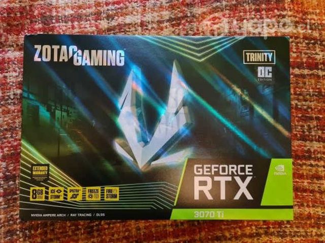 Tarjeta de Video NUEVA ZOTAC RTX 3070 Ti Trinity