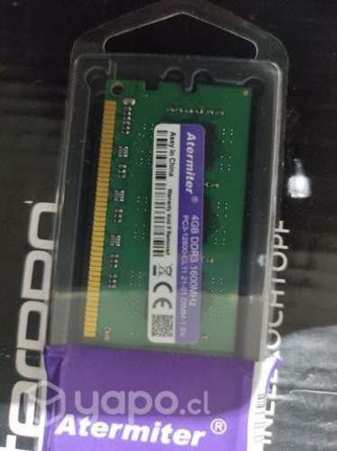 Memoria ram 4gb ddr3 1600mhz