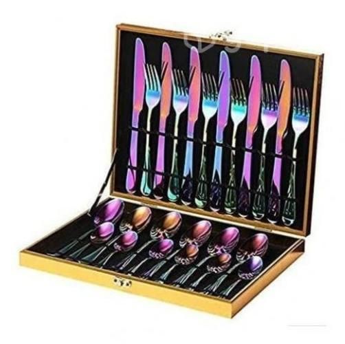 Set 24 Piezas Cubiertos De Lujo Maleta