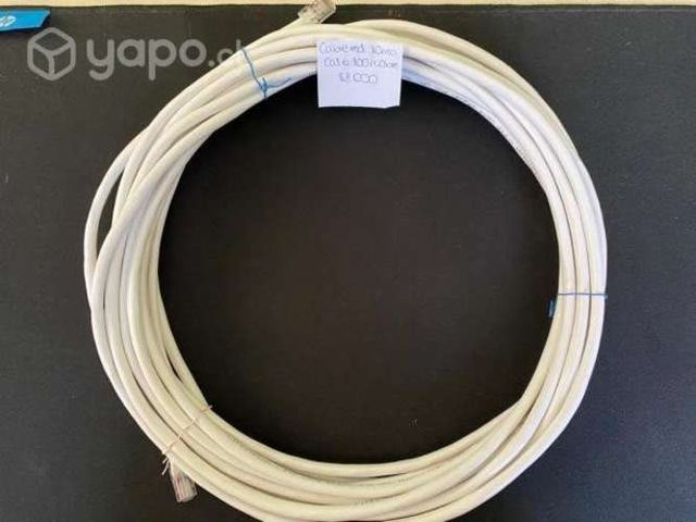 Cable Red 10 Mts Cat 6 100 % Cobre
