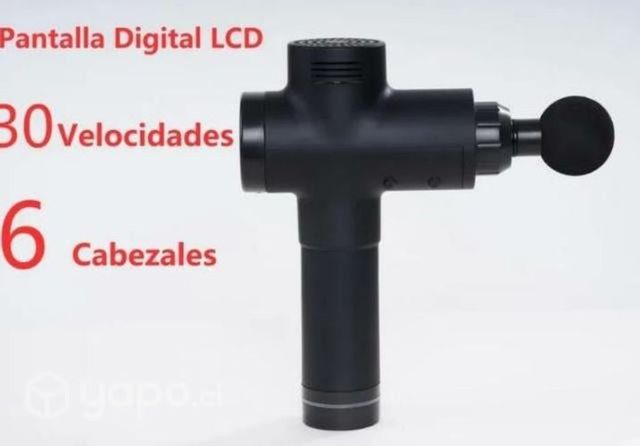 Masajeador portátil con pantalla digital maleta