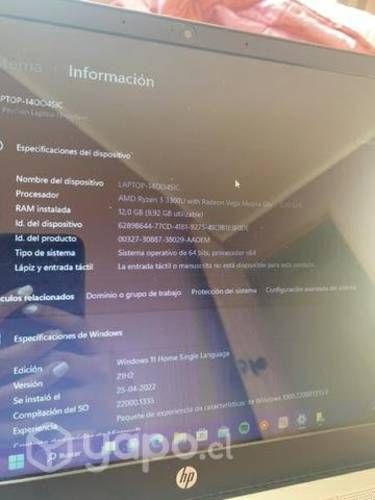 Notebook PAVILION HP