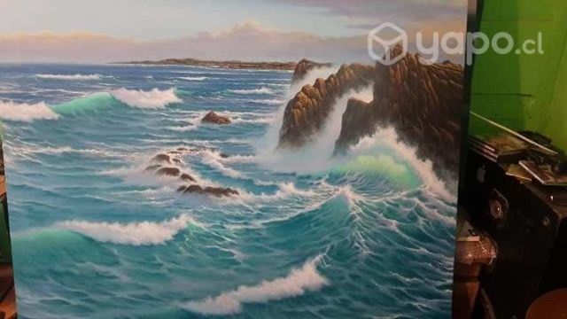 Pintura al óleo marina