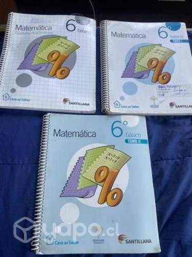 Libro matemáticas 6° básico Santillana