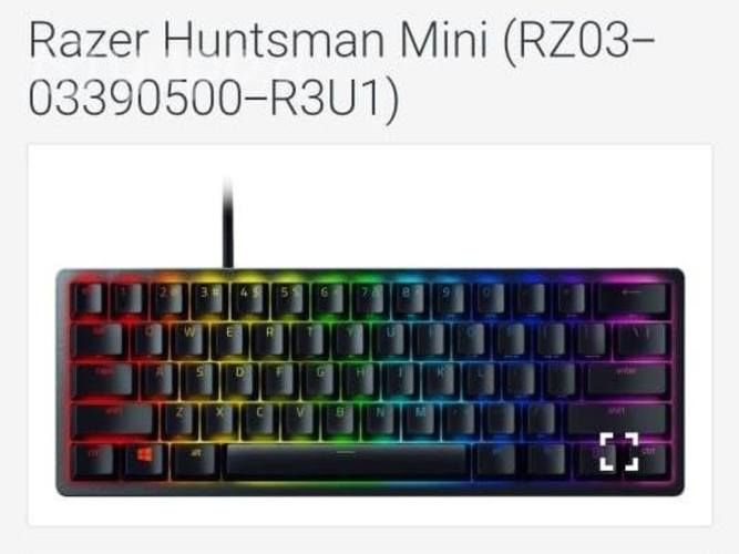 Teclado Gamer Razer Huntsman Mini Switches Morados