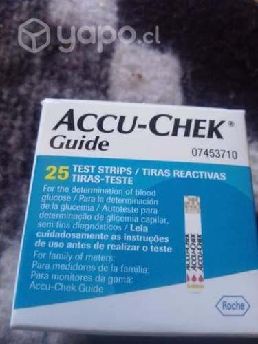 Tiras de toma glicemia