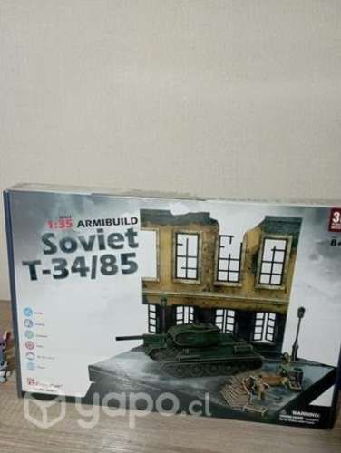 Tanque armable de cartón 1:35 y escenario