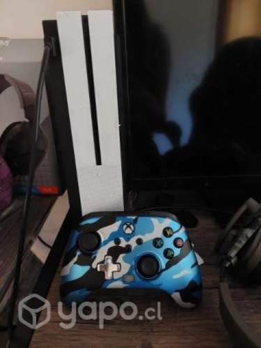 Xbox one s + mando con botones traseros alambrico