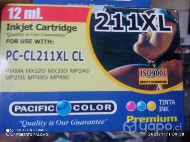 Tinta canon 211xl color alternativa de alta