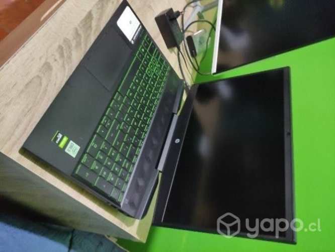 Laptop HP Pavilion Gaming + monitor