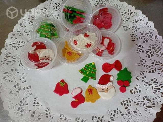 Pastillaje Navideño azúcar para tortas cupcakes