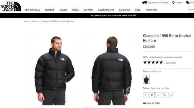 Chaqueta 1996 Retro Nuptse Hombre